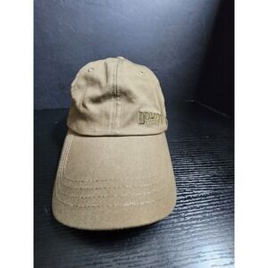 Duluth Trading Company Khaki Canvas Baseball Cap Embroidered Logo Strapback